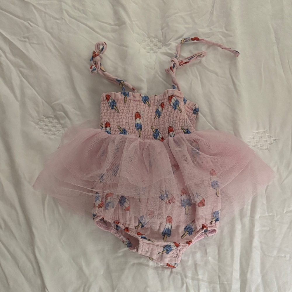 Angel Dear Pink Tulle Bodysuit